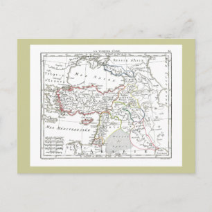 Postal Mapa de 1806 - La Turquie d'Asie