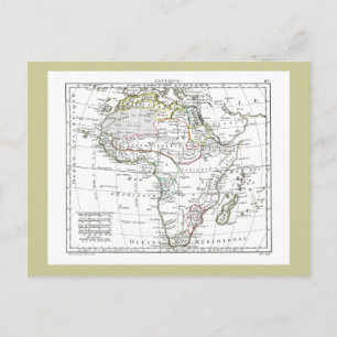 Postal Mapa de 1806 - L'Afrique