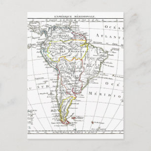 Postal Mapa de 1806 - L'Amérique Méridionale