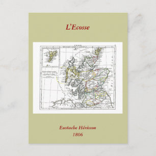 Postal Mapa de 1806 - L'Ecosse