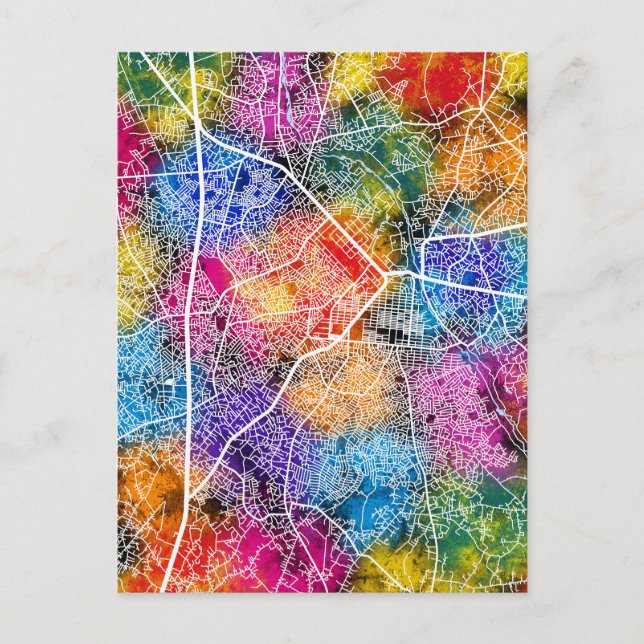 Postal Mapa de Aba Nigeria (Anverso)