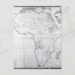 Postal Mapa de África