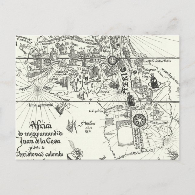 Postal Mapa de África | 1500 (Anverso)