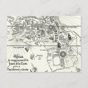 Postal Mapa de África   1500