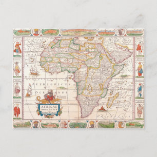 Postal Mapa de África 2