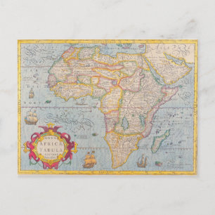 Postal Mapa de África 4