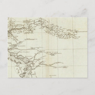 Postal Mapa de África Occidental