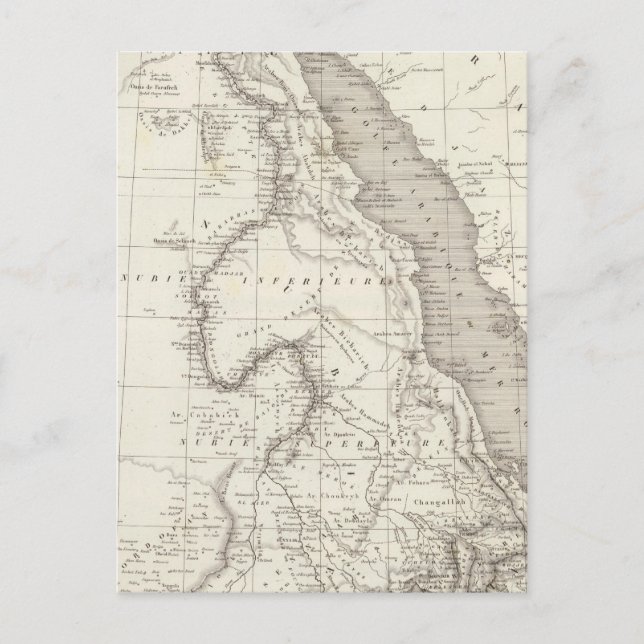 Postal Mapa de África Oriental (Anverso)