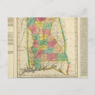Postal Mapa De Alabama