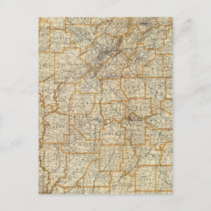 Postal Mapa de Alabama