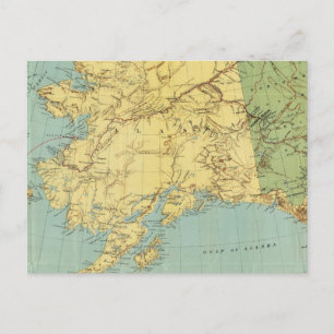 Postal Mapa de Alaska de Rand McNally