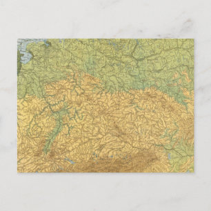 Postal Mapa de Alemania