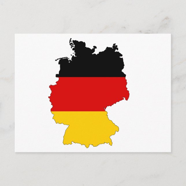 Postal Mapa de Alemania (Anverso)