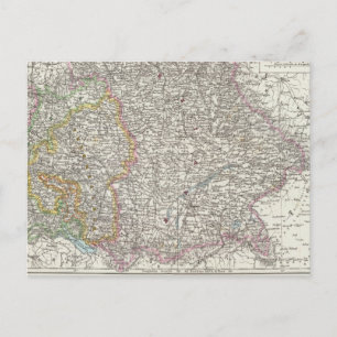 Postal Mapa de Alemania