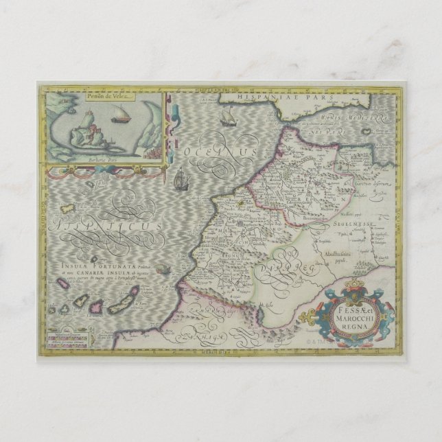 Postal Mapa de Antigüedades de África Occidental (Anverso)