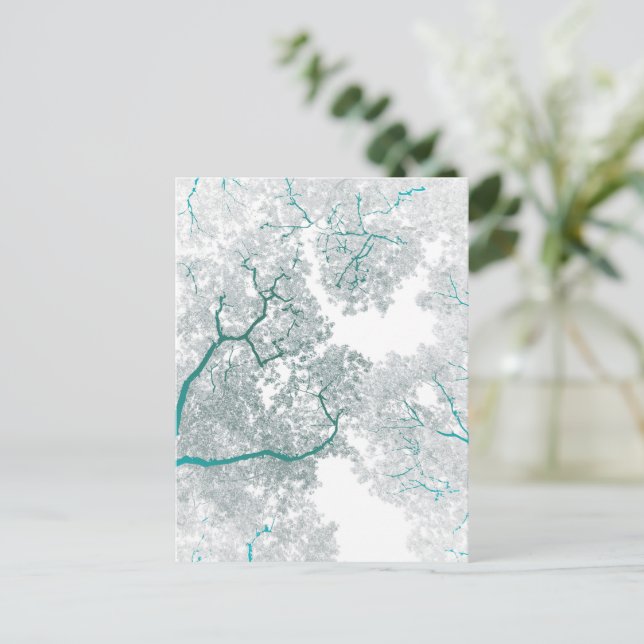 Postal Mapa de árboles 3 (Anverso de pie)