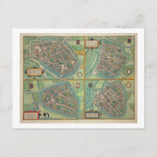 Postal Mapa de Arnhem, Velmo, Gelre y Ruerm, de 'Civi