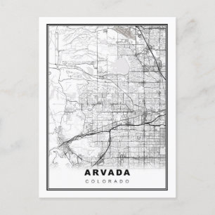 Postal Mapa de Arvada