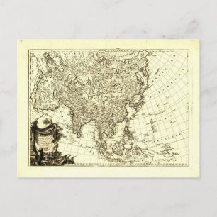 Postal Mapa de Asia (1787)