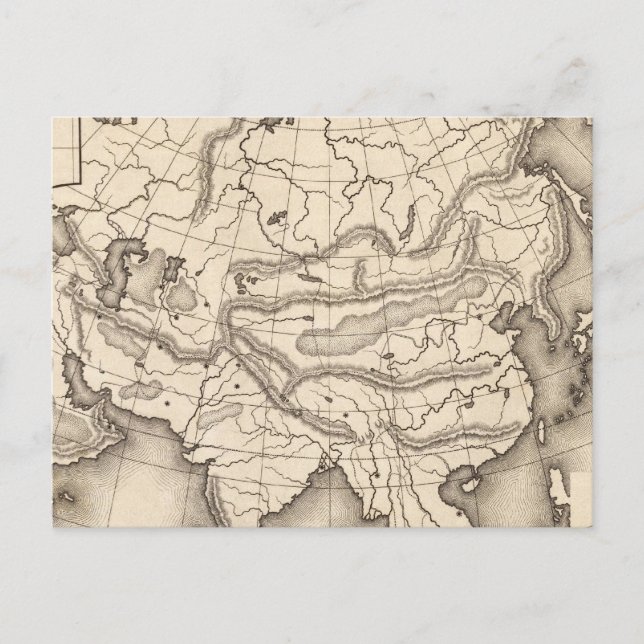 Postal Mapa de Asia 2 (Anverso)