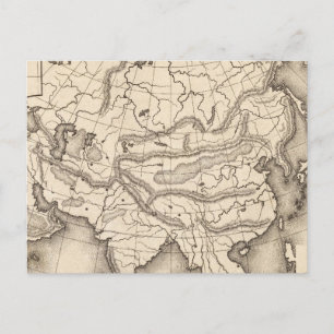 Postal Mapa de Asia 2