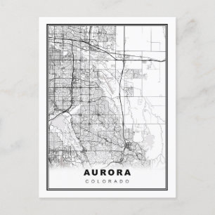 Postal Mapa de Aurora