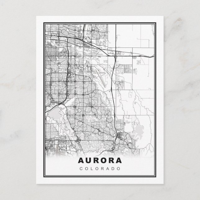 Postal Mapa de Aurora (Anverso)