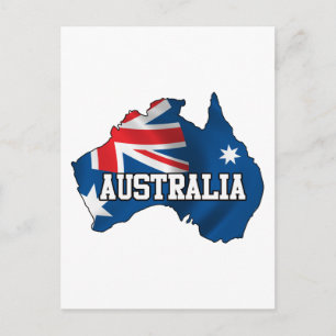 Postal Mapa De Australia