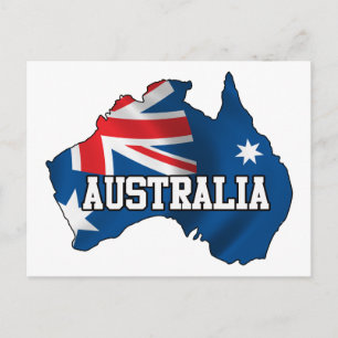 Postal Mapa De Australia