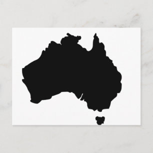 Postal Mapa de Australia