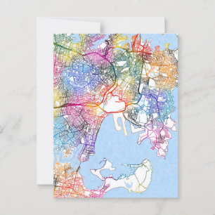 Postal Mapa de Australia en Sydney