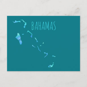 Postal Mapa de Bahamas