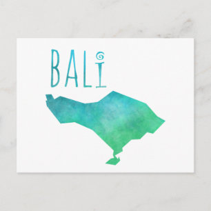 Postal Mapa de Bali