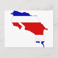 Mapa de bandera de Costa Rica