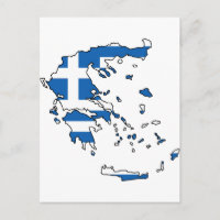 Mapa de bandera de Grecia GR