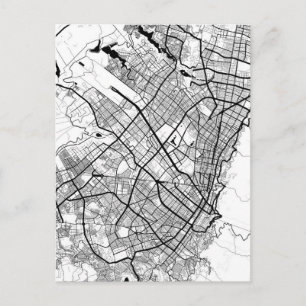Postal Mapa de Bangkok Tailandia