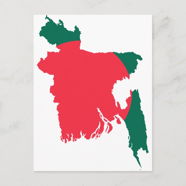 Postal Mapa de Bangladesh BD (Anverso)