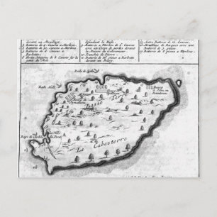 Postal Mapa de Barbados