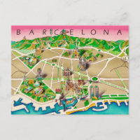 Mapa de Barcelona España
