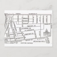 Mapa de Beacon Hill de Boston