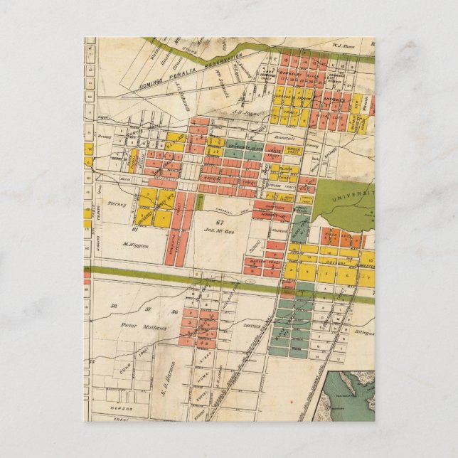 Postal Mapa de Berkeley (Anverso)