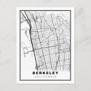 Postal Mapa de Berkeley