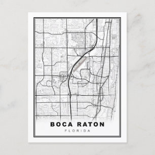Postal Mapa de Boca Raton