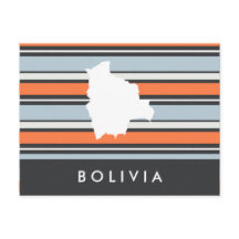 Mapa de Bolivia: Rayas modernas