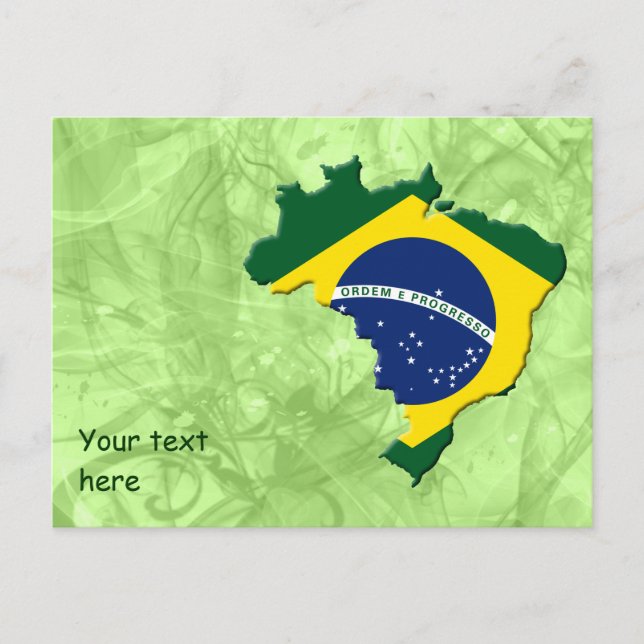 Postal Mapa de Brasil (Anverso)