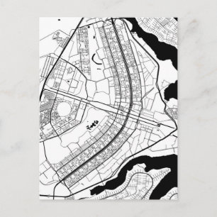 Postal Mapa de Brasilia Brasil