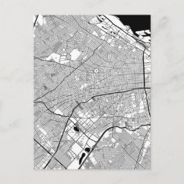 Postal Mapa de Buenos Aires Argentina