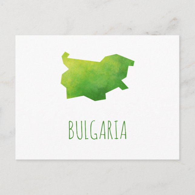 Postal Mapa de Bulgaria (Anverso)