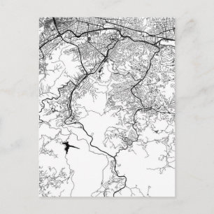 Postal Mapa de Caracas Venezuela