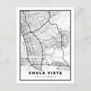 Postal Mapa de Chula Vista
